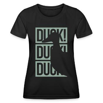 Duck Duck - Women's Functional T-Shirt - black - Front - AI Model Female 172 light (172cm)