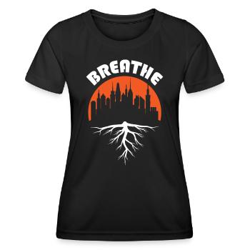 Forest or Building Save Nature - Women's Functional T-Shirt - black - Front - AI Model Female 172 light (172cm)