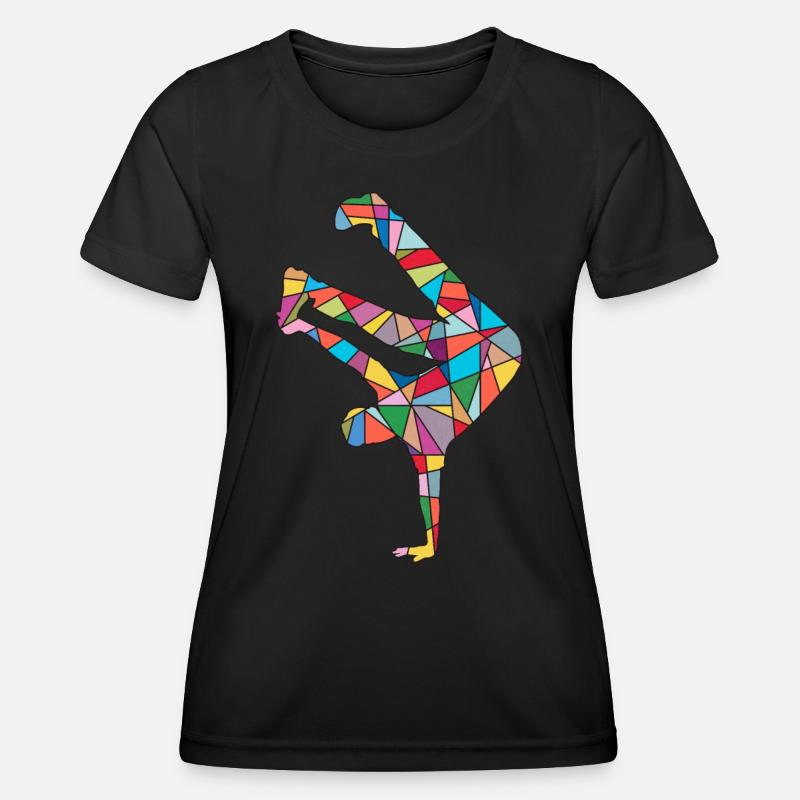 Breakdance Tanz Breakdancer Breakdancer Kinder - Frauen Funktions-T-Shirt - Schwarz