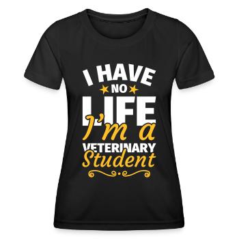 Veterinary medicine study veterinary student - Women's Functional T-Shirt - black - Front - AI Model Female 172 light (172cm)
