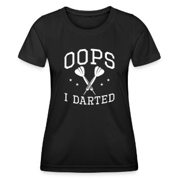 Oops I Darted - Women's Functional T-Shirt - black - Front - AI Model Female 172 light (172cm)