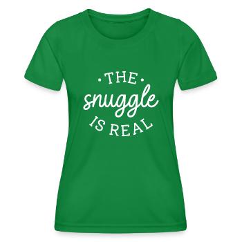 Le câlin est réel - T-shirt sport Femme - vert - Devant - AI Model Female 172 dark (172cm)