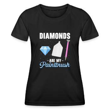 Craft Equipment Diamand Artist - Women's Functional T-Shirt - black - Front - AI Model Female 172 light (172cm)