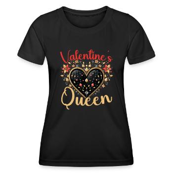 Valentinstag-Geschenk Ehefrau Freundin 14. Februar - Frauen Funktions-T-Shirt - Schwarz - Vorne - AI Model Female 172 light (172cm)