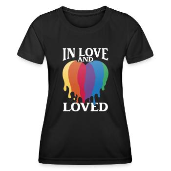 Valentine's Day Gift Wife Girlfriend February 14 - Women's Functional T-Shirt - black - Front - AI Model Female 172 light (172cm)