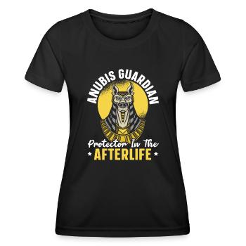 Anubis Egyptian God Mythology Egypt Pharaoh - Women's Functional T-Shirt - black - Front - AI Model Female 172 light (172cm)