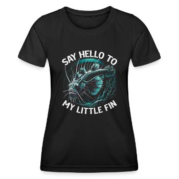 Creepy, Deep Sea, Viperfish, Angler, Marine Biologist - Women's Functional T-Shirt - black - Front - AI Model Female 172 light (172cm)