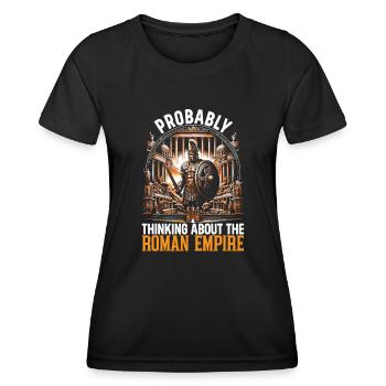 Gladiator Roman Empire Ancient Rome - Women's Functional T-Shirt - black - Front - AI Model Female 172 light (172cm)