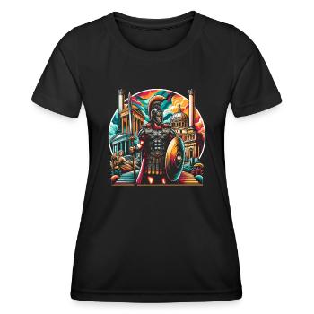 Gladiator Roman Empire Ancient Rome - Women's Functional T-Shirt - black - Front - AI Model Female 172 light (172cm)