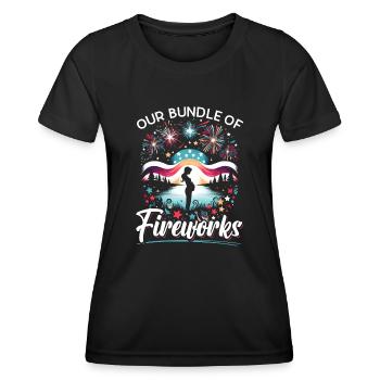 Pregnancy Mother Baby - Women's Functional T-Shirt - black - Front - AI Model Female 172 light (172cm)