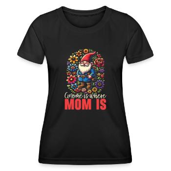 Muttertag zwerg-liebhaber, Gartenarbeit, - Frauen Funktions-T-Shirt - Schwarz - Vorne - AI Model Female 172 light (172cm)
