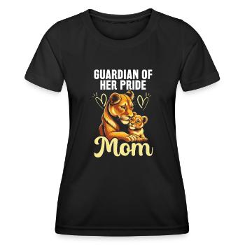 Mother's Day Lion Lover Best Mom - Women's Functional T-Shirt - black - Front - AI Model Female 172 light (172cm)