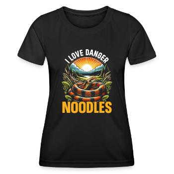Propriétaire de serpent des blés, herpétologie, - T-shirt sport Femme - noir - Devant - AI Model Female 172 light (172cm)