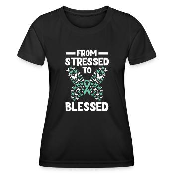 Stress Disorder, Mental Health, - Women's Functional T-Shirt - black - Front - AI Model Female 172 light (172cm)