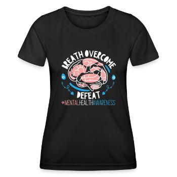 Mental Health Awareness - Women's Functional T-Shirt - black - Front - AI Model Female 172 light (172cm)