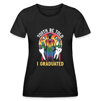Dental Degree, Dental - Women's Functional T-Shirt - black - Front - AI Model Female 172 light (172cm)