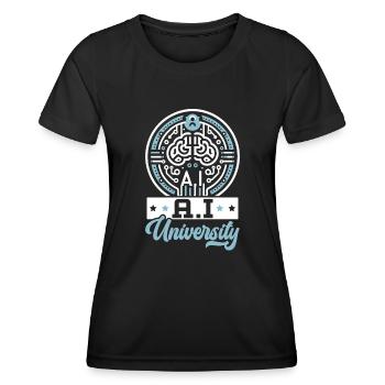 Artificial Intelligence AI Technology Machine - Women's Functional T-Shirt - black - Front - AI Model Female 172 light (172cm)