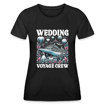Cruise Ship Cruise Boat Trip - Women's Functional T-Shirt - black - Front - AI Model Female 172 light (172cm)