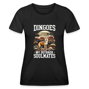 Dingo-liebhaber Westaustralien-tier-hundedingos - Frauen Funktions-T-Shirt - Schwarz - Vorne - AI Model Female 172 light (172cm)