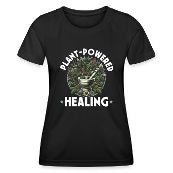 Herbalism, Herbal Medicine, Natural Healing - Women's Functional T-Shirt - black - Front - AI Model Female 172 light (172cm)