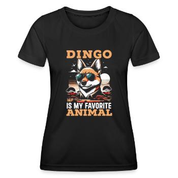Dingo-liebhaber Westaustralien-tier-hundedingos - Frauen Funktions-T-Shirt - Schwarz - Vorne - AI Model Female 172 light (172cm)