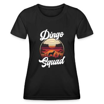Dingo-liebhaber Westaustralien-tier-hundedingos - Frauen Funktions-T-Shirt - Schwarz - Vorne - AI Model Female 172 light (172cm)