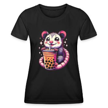 Funny Opossum Wildlife Animal Lover Opossum - Women's Functional T-Shirt - black - Front - AI Model Female 172 light (172cm)