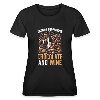 I love - Women's Functional T-Shirt - black - Front - AI Model Female 172 light (172cm)