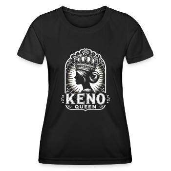 Keno Gambling Casino Game Lover Lottery Players - Women's Functional T-Shirt - black - Front - AI Model Female 172 light (172cm)
