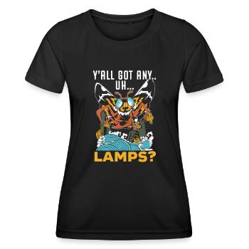 Mothman Lover Mythical Creature Cryptozoology - Women's Functional T-Shirt - black - Front - AI Model Female 172 light (172cm)