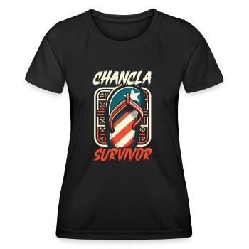 Puerto Rico Flagge Land Nationalität Pr Boricua - Frauen Funktions-T-Shirt - Schwarz - Vorne - AI Model Female 172 light (172cm)