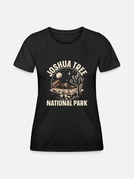 Joshua Tree National Park Outdoor-reisen Usa - Frauen Funktions-T-Shirt - Schwarz