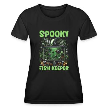 Costume de carnaval de carnaval d'Halloween - T-shirt sport Femme - noir - Devant - AI Model Female 172 light (172cm)