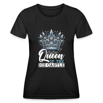 Ich Liebe Die Eisschneeflocke Der Wintersaison - Frauen Funktions-T-Shirt - Schwarz - Vorne - AI Model Female 172 light (172cm)