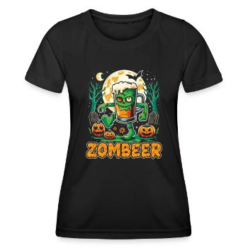 Lustiges Halloween-kostüm Für Biertrinker, Süßes - Frauen Funktions-T-Shirt - Schwarz - Vorne - AI Model Female 172 light (172cm)