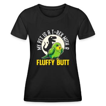 Sittich-liebhaber Wellensittich Vogel - Frauen Funktions-T-Shirt - Schwarz - Vorne - AI Model Female 172 light (172cm)