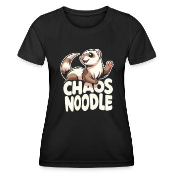 Drôle d’amant furet belette mammifère animal - T-shirt sport Femme - noir - Devant - AI Model Female 172 light (172cm)
