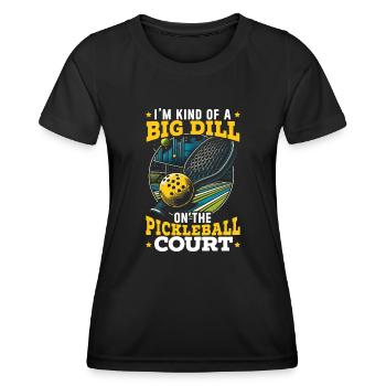 Pickleball-spieler Dink Sport Pickle Ball, Den Ich - Frauen Funktions-T-Shirt - Schwarz - Vorne - AI Model Female 172 light (172cm)