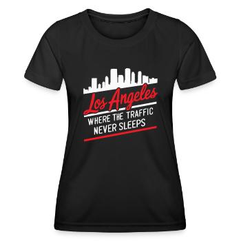 États-Unis États-Unis État d’Amérique Go - T-shirt sport Femme - noir - Devant - AI Model Female 172 light (172cm)