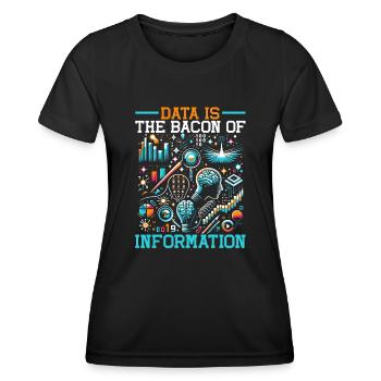 Data Science Datenanalyse Machine Learning Daten - Frauen Funktions-T-Shirt - Schwarz - Vorne - AI Model Female 172 light (172cm)