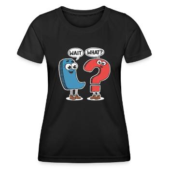 Grammaire Police Professeur d’anglais Orthographe - T-shirt sport Femme - noir - Devant - AI Model Female 172 light (172cm)