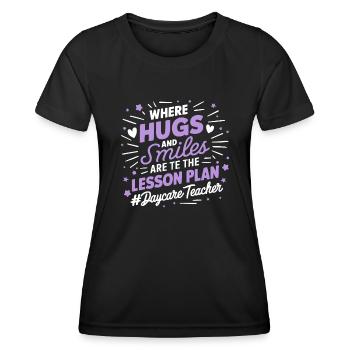 Kindergarten Teacher Childminder, Childhood Educator - Women's Functional T-Shirt - black - Front - AI Model Female 172 light (172cm)