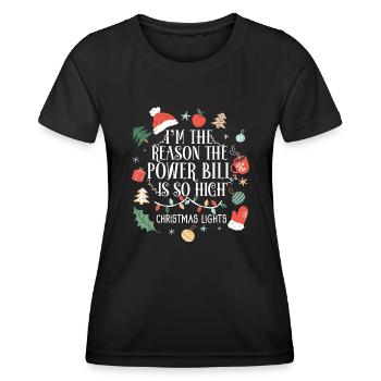 Jollier - T-shirt sport Femme - noir - Devant - AI Model Female 172 light (172cm)