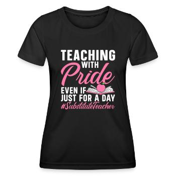 Cool substitute teachers - Women's Functional T-Shirt - black - Front - AI Model Female 172 light (172cm)