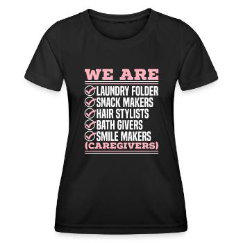 Fakten Pflege, Krankenpflege, Pflegekraft - Frauen Funktions-T-Shirt - Schwarz - Vorne - AI Model Female 172 light (172cm)