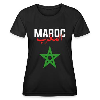 Morocco - Women's Functional T-Shirt - black - Front - AI Model Female 172 light (172cm)