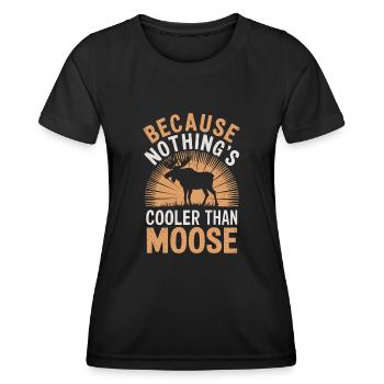 Elk - Women's Functional T-Shirt - black - Front - AI Model Female 172 light (172cm)