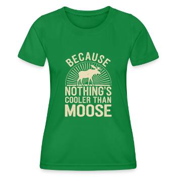 Elk - Women's Functional T-Shirt - kelly green - Front - AI Model Female 172 dark (172cm)