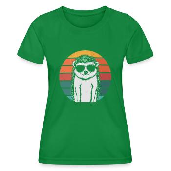 Igel - Frauen Funktions-T-Shirt - Kelly Green - Vorne - AI Model Female 172 dark (172cm)
