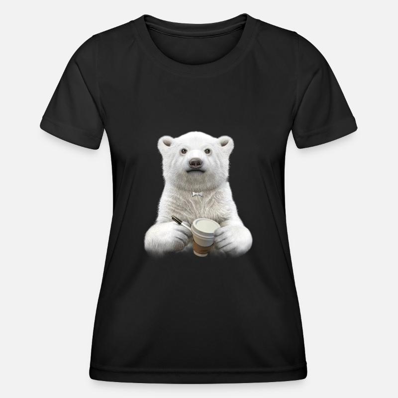 BARISTA (PLAIN) - Women's Functional T-Shirt - black
